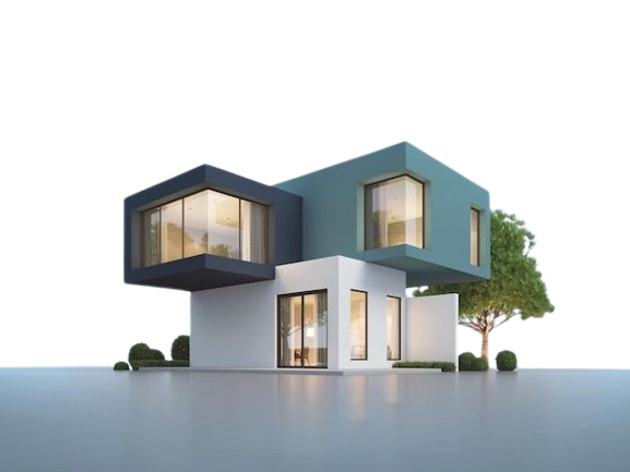 esterno di casa moderna con sfondo vuoto per il concetto immobiliare foto premium removebg preview