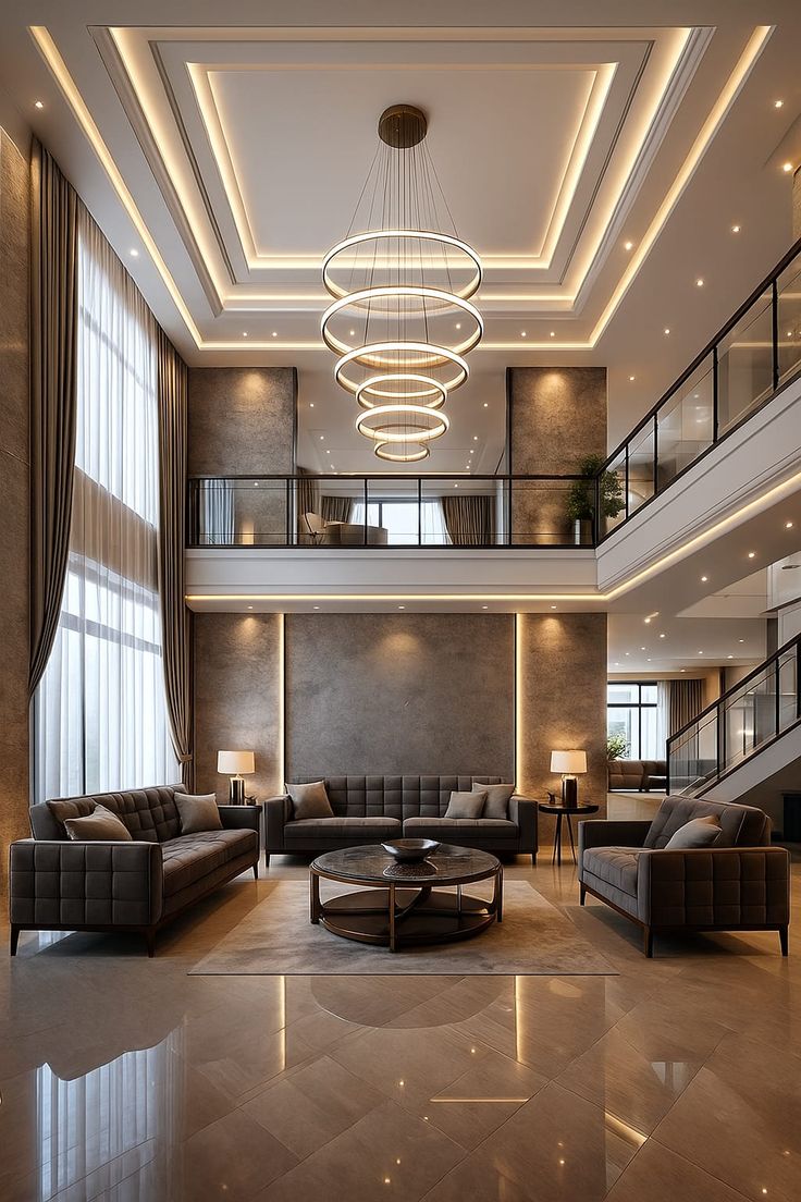 Ultra-Luxury-Double-Height-Living-Room-Design
